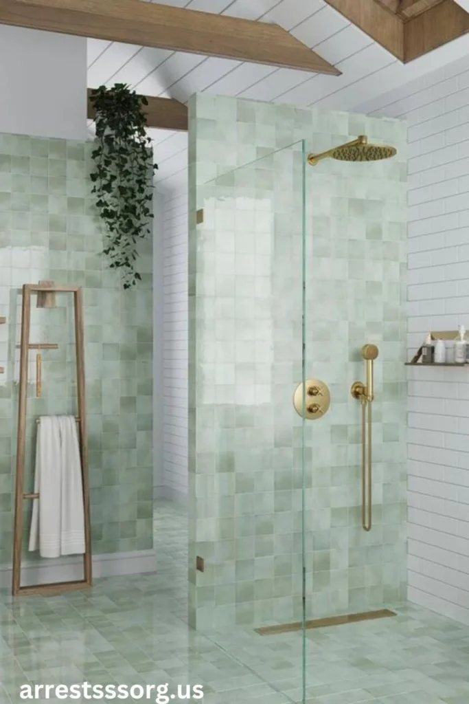 Bold Geometric and Neutral Tile Combination