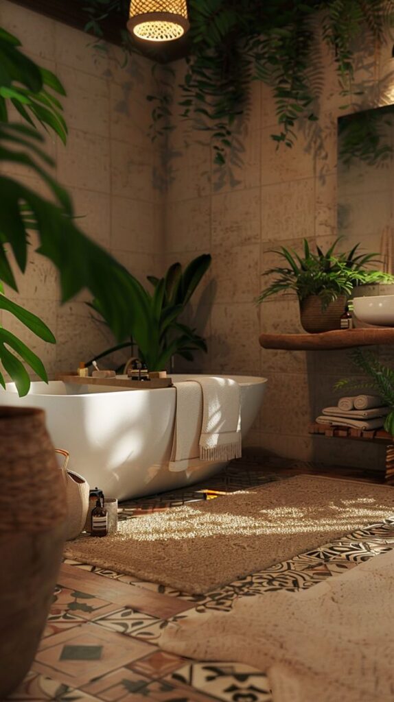 Earthy Bathroom Design