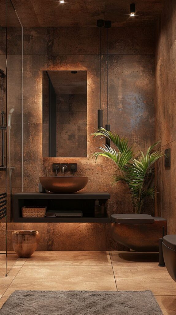 Earthy Bathroom Design