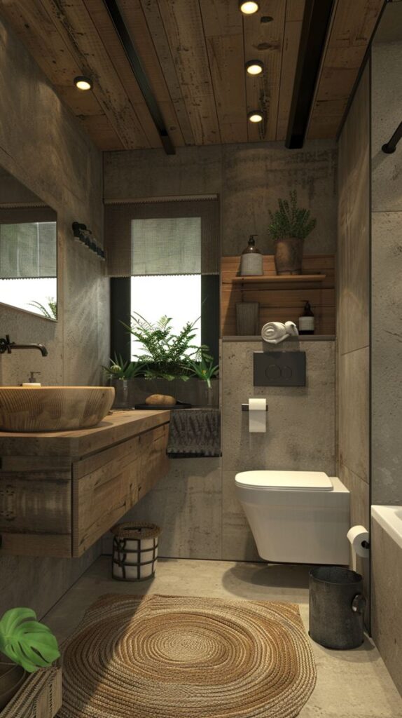 Earthy Bathroom Design