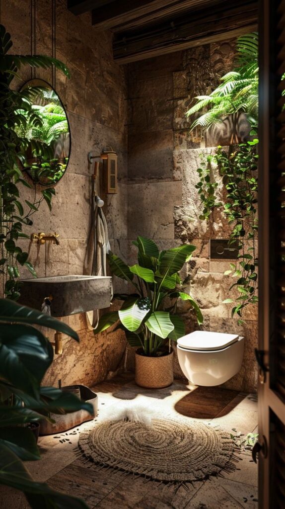 Earthy Bathroom Design