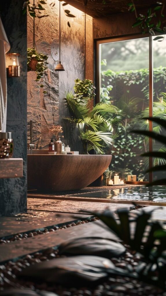 Earthy Bathroom Design