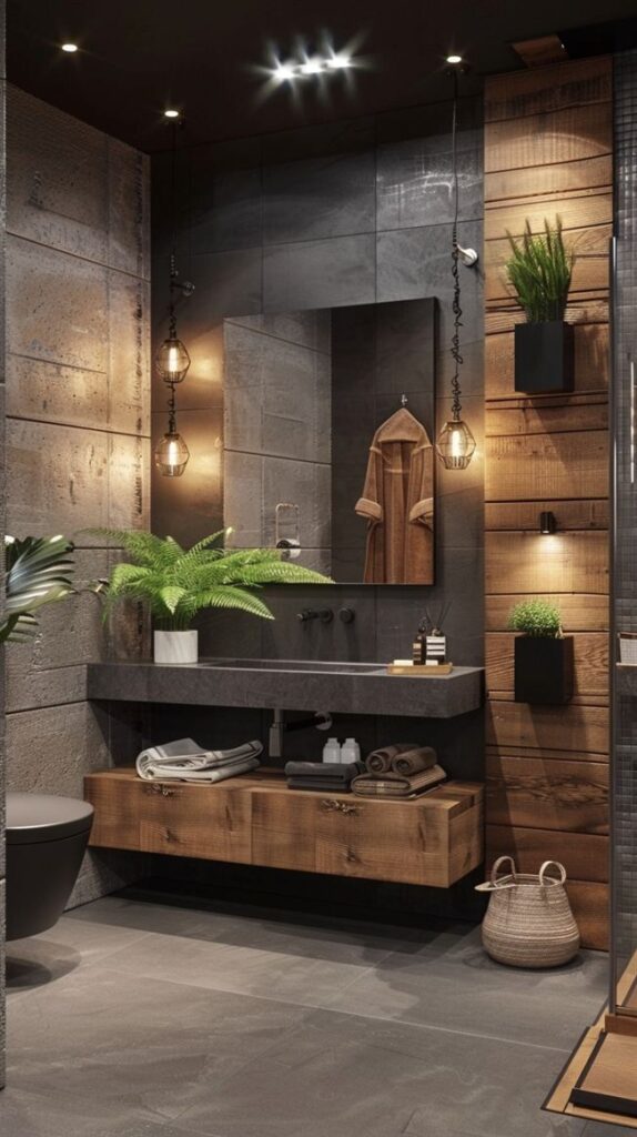 Earthy Bathroom Design