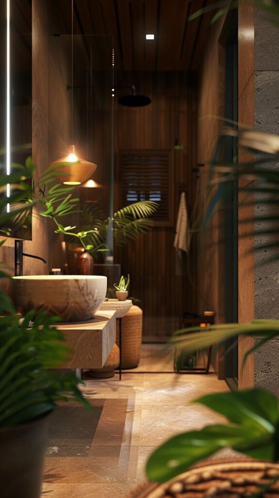 Earthy Bathroom 