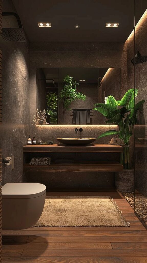 Earthy Bathroom 