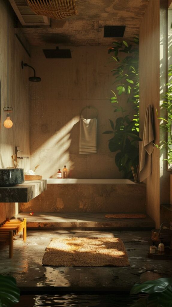 Earthy Bathroom 