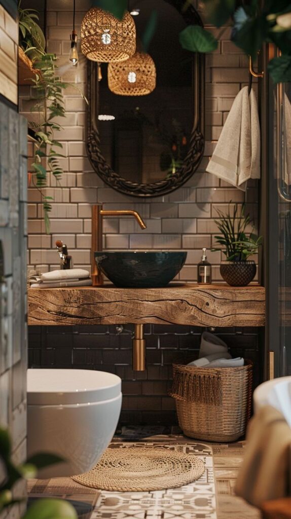 Earthy Bathroom 