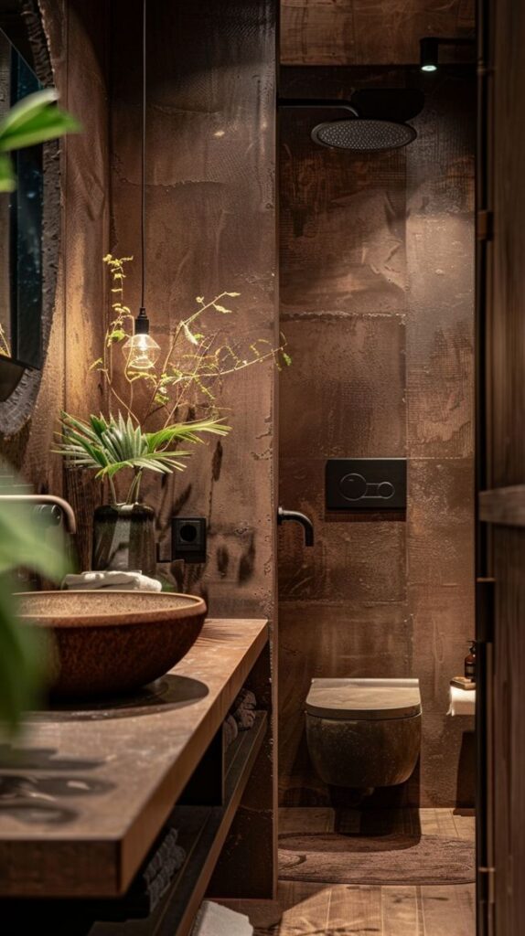 Earthy Bathroom 