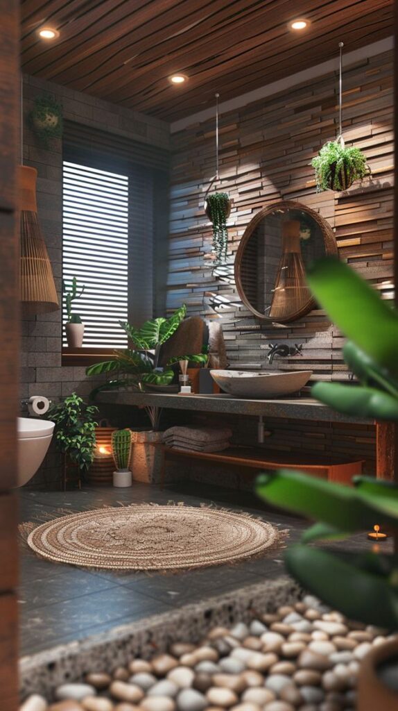 Earthy Bathroom 