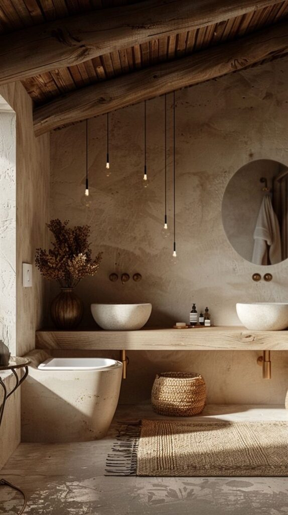 Earthy Bathroom 