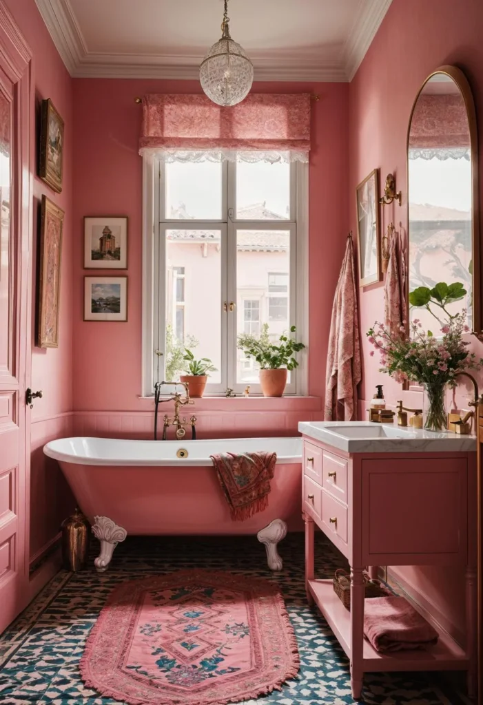 Modern Pink Bathroom Designs