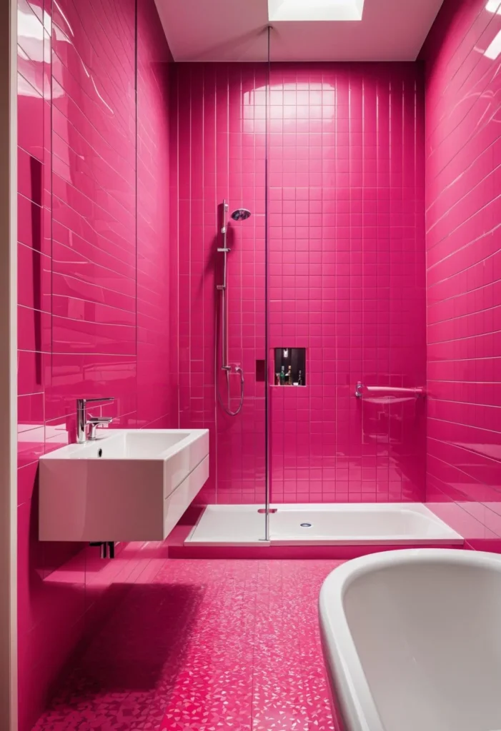  Pink Bathroom Designs