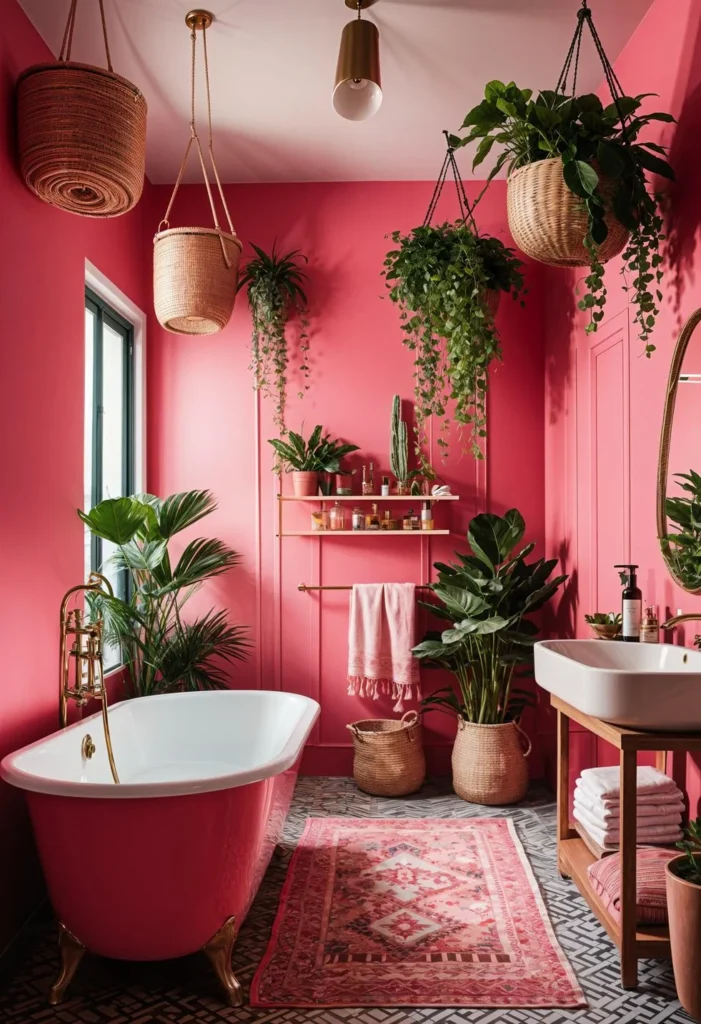 Modern Pink Bathroom Designs