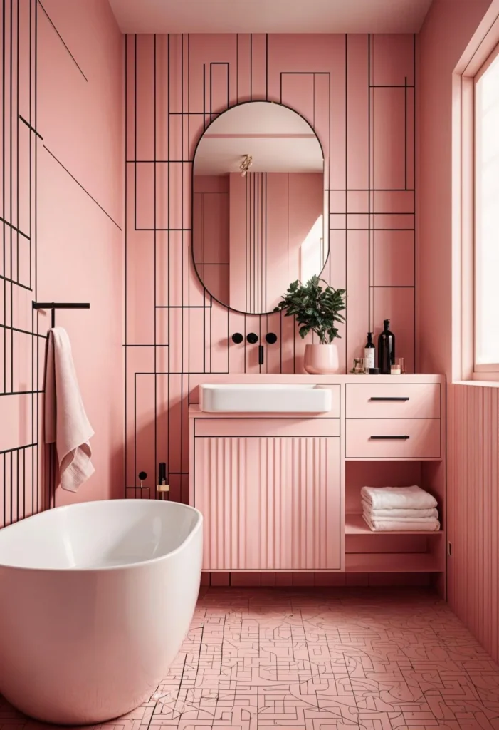 Modern Pink Bathroom Designs