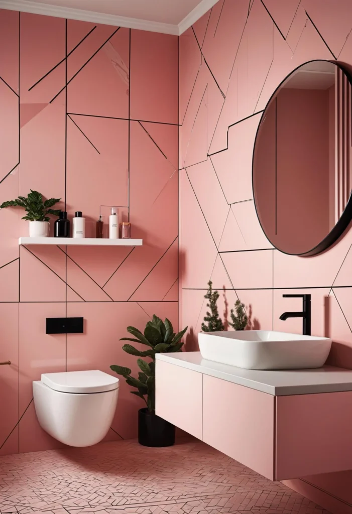 Modern Pink Bathroom Designs