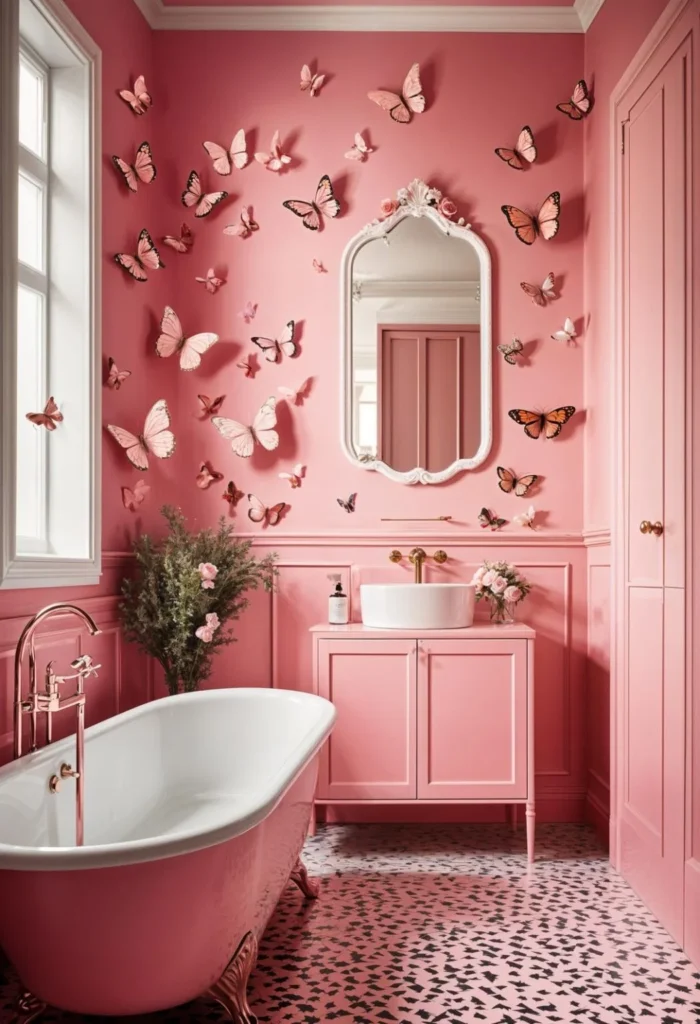 Modern Pink Bathroom Designs