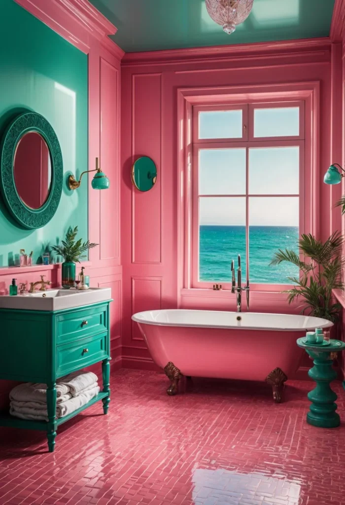 Modern Pink Bathroom Designs