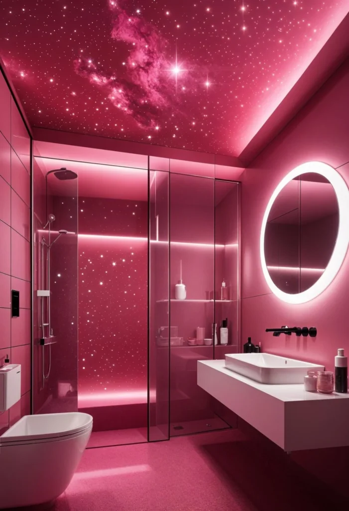 Modern Pink Bathroom Designs