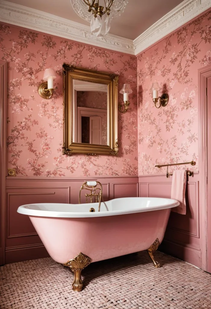 Modern Pink Bathroom 