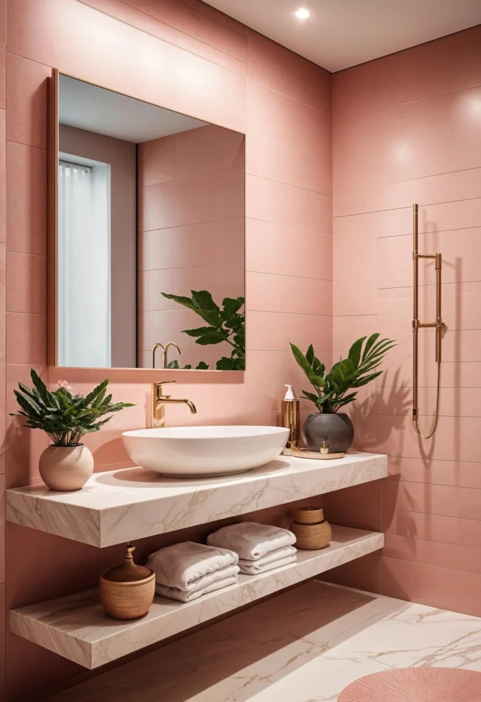 Modern Pink Bathroom Designs