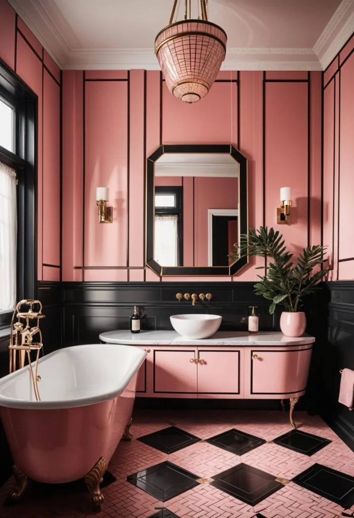 Modern Pink Bathroom Designs