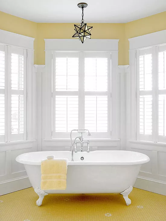 yellow bathroom design