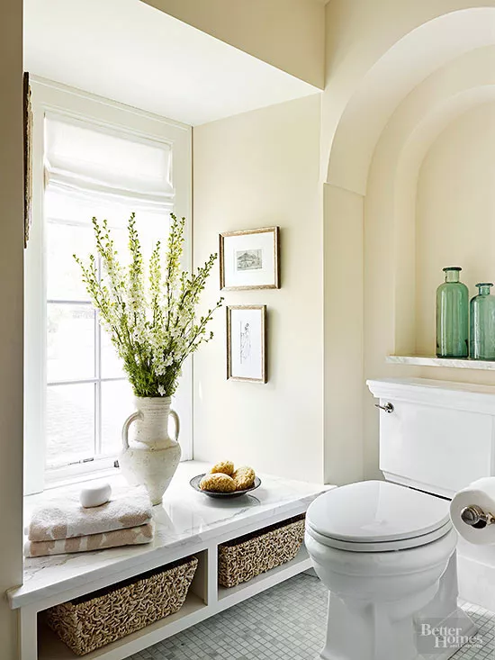 yellow bathroom design