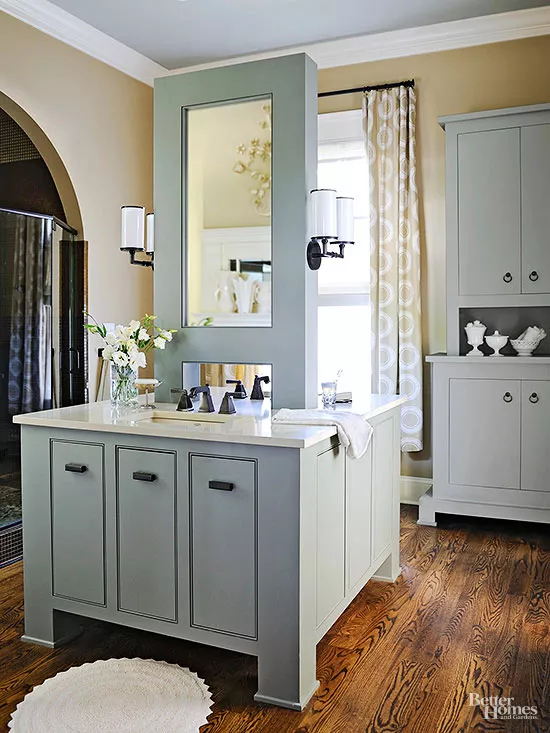 yellow bathroom design