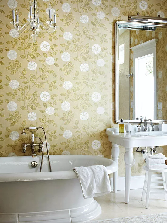 yellow bathroom design